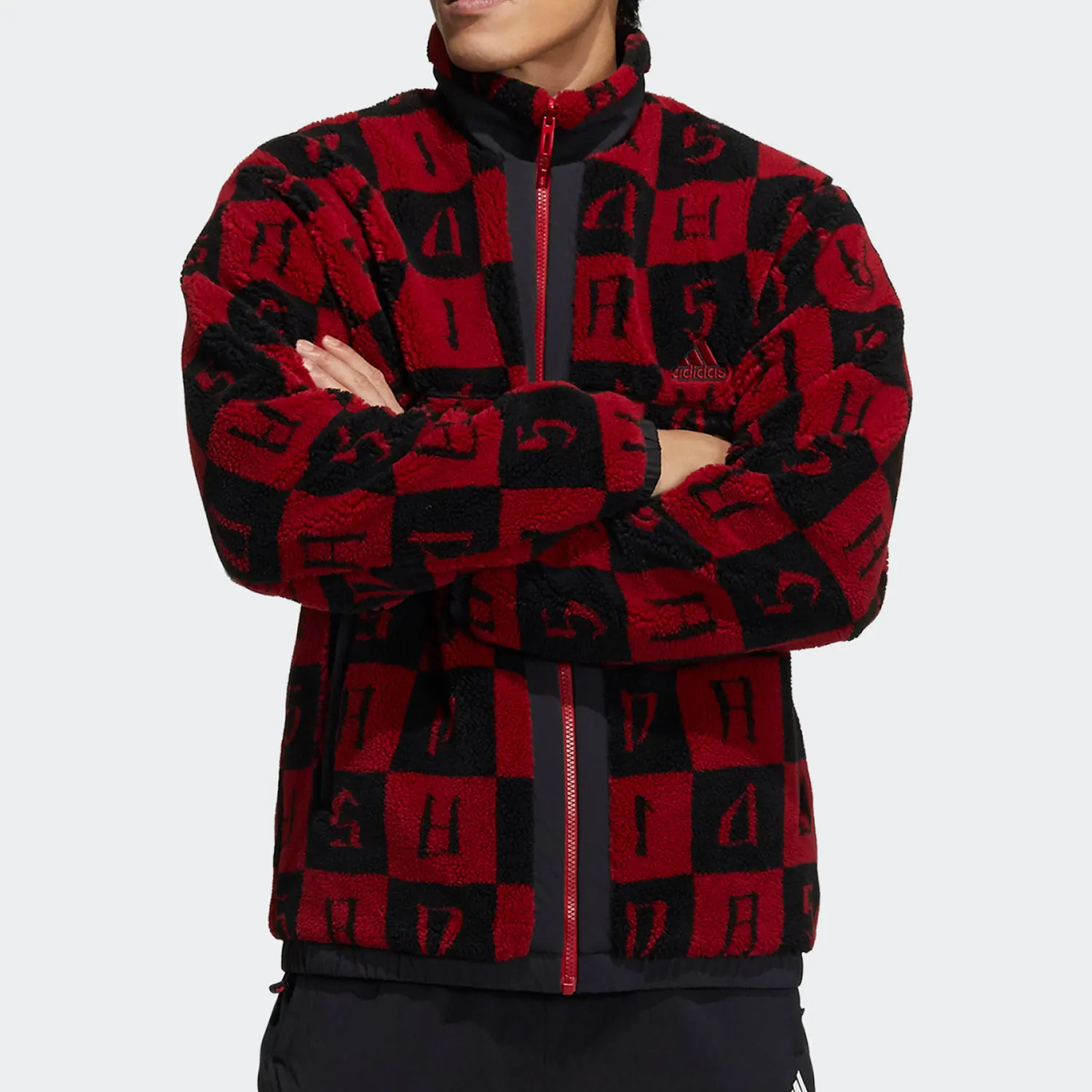 Adidas genuine Reversible Men's Polar Fleece Warm Knit Jacket H39241