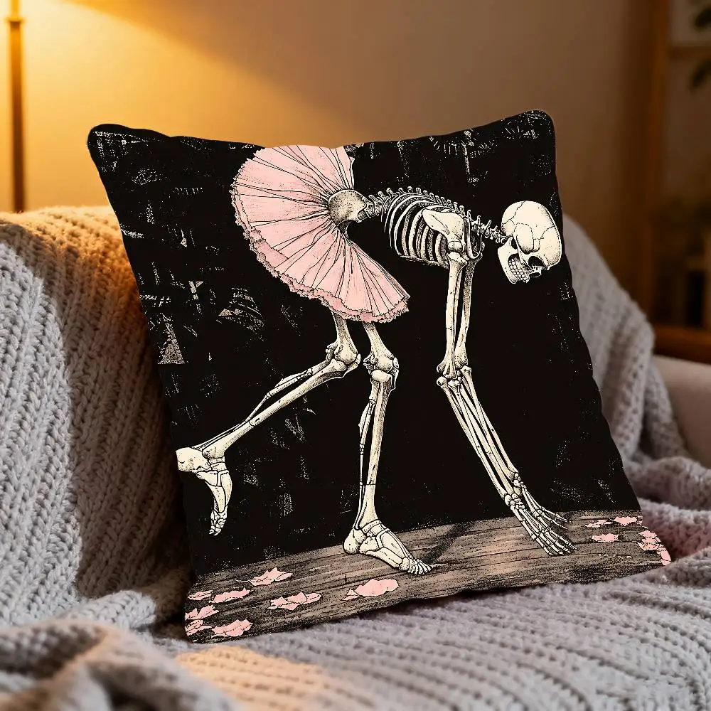 Featuring Halloween Pillow Case Elegant Couple Home Living Room Bedroom Decorative Rectangle Pillowcase Sofa Cushion Cover
