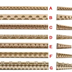 Naturalna rzeźbiona listwa z litego drewna z bali, listwa z litego drewna w kształcie otwierania drzwi szafki