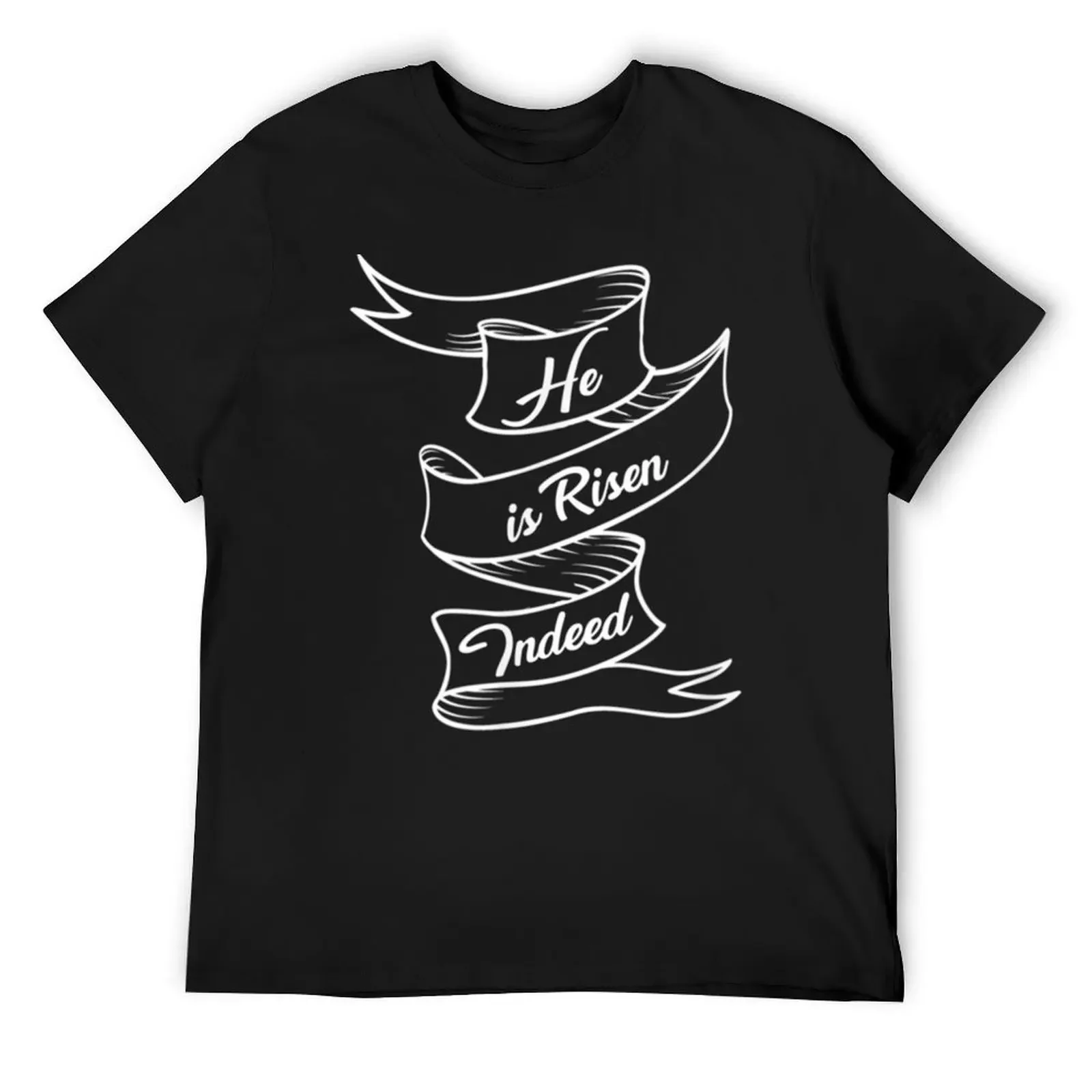 

Christian Easter He Is Risen Indeed T-Shirt shirts graphic anime stuff mens funny t shirts