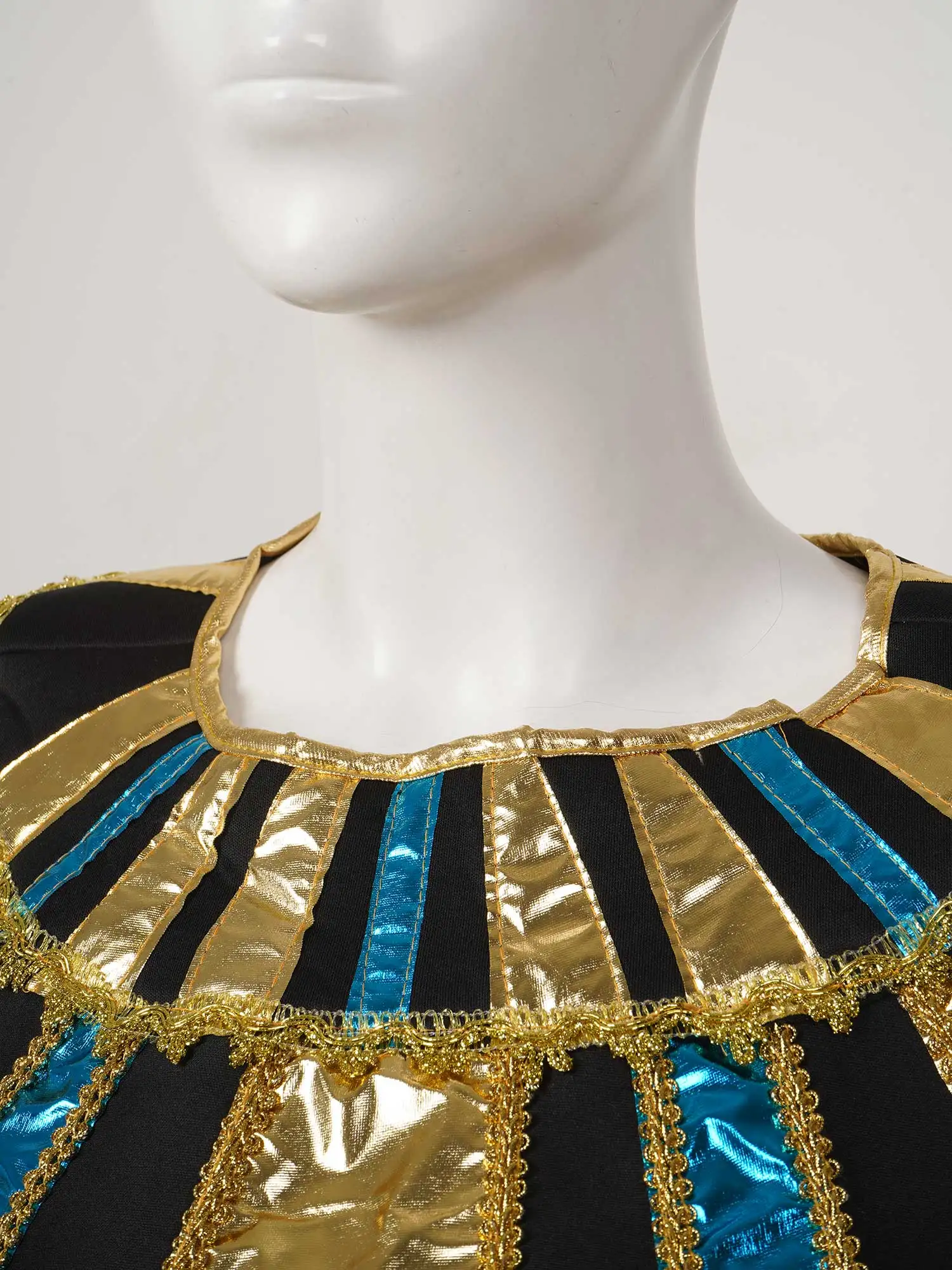 Costumes d'Halloween du pharaon des Prairies pour hommes et femmes, roi égyptien, reine d'Aleopatra, accessoires de costume, vêtements de cosplay de prêtre