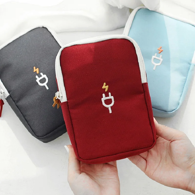 Travel Charger Organizer, Portable Electronics Cable Bag, Digital Gadget Travel Case for Cords, Power Bank, Headphones, USB Cabl
