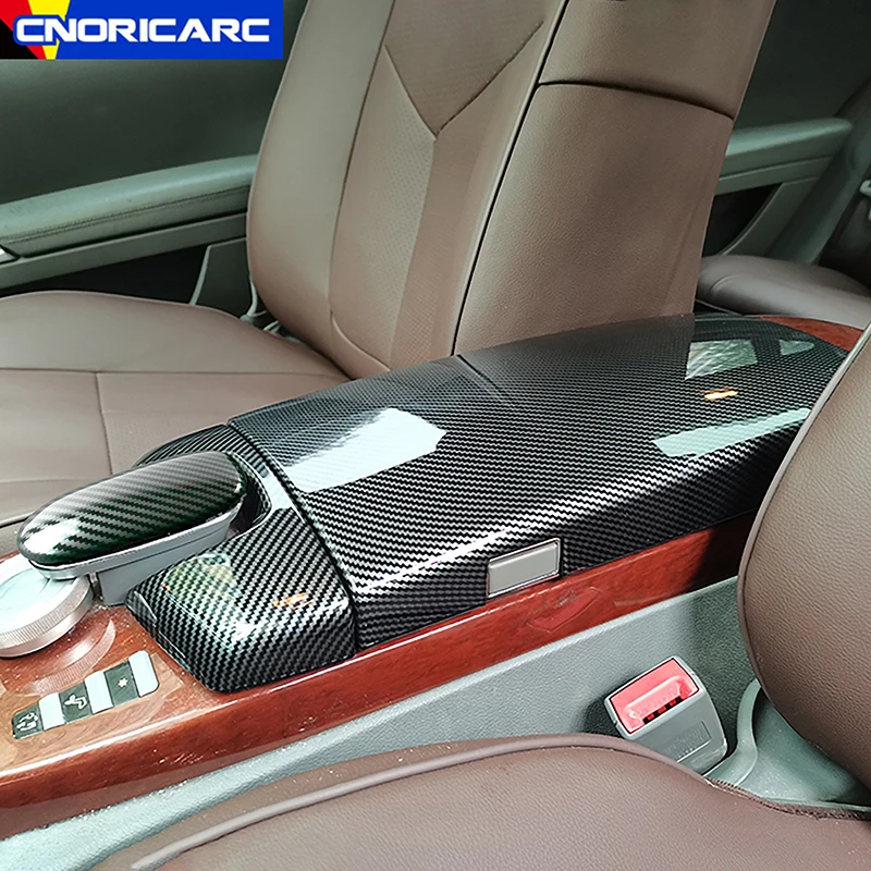 

Подлокотник центральной консоли автомобиля, накладка на панель для Mercedes Benz S Class W221 S300 S350 2008-13, аксессуары с карбоновой текстурой ABS
