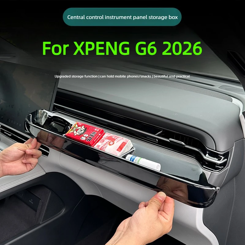 2Pcs for XPENG G6 2026 Storage Box on The Lower Level of The Central Control Dashboard Interior Interior Car Accessories