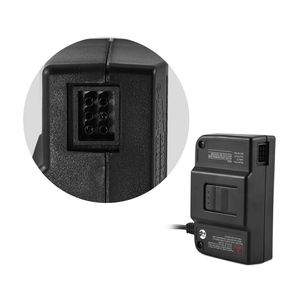 Replacement Power Suppply AC Adapter High Efficiency Safety Protection for Nintendo 64 N64