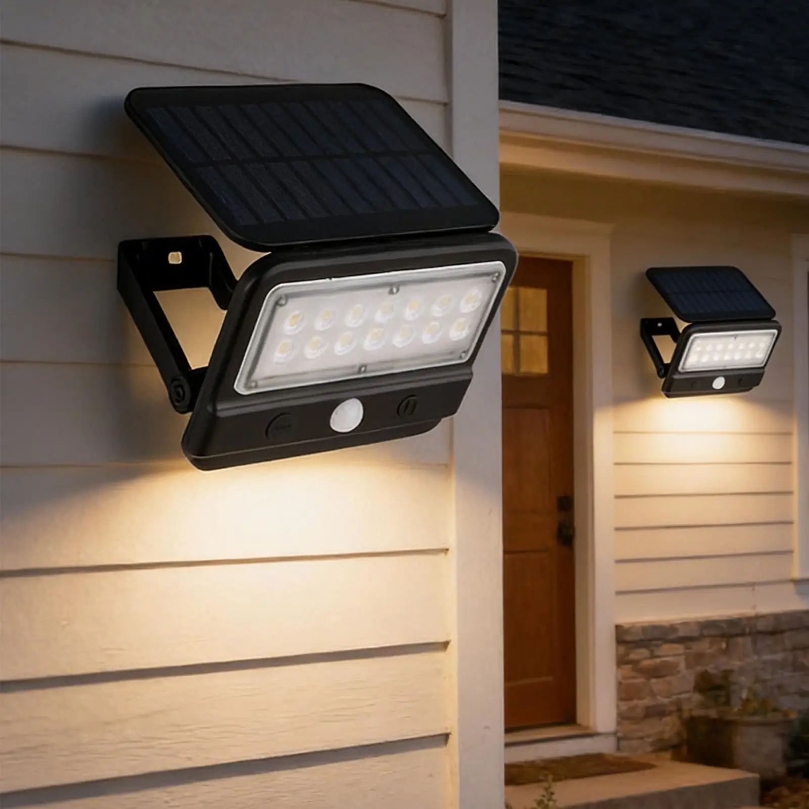 Solar Flood Lights Outdoor 3 Modes 180 Degree Wide-angle Motion Sensor Lamp Solar Lights Outdoor For Yard Patio Path Walkway