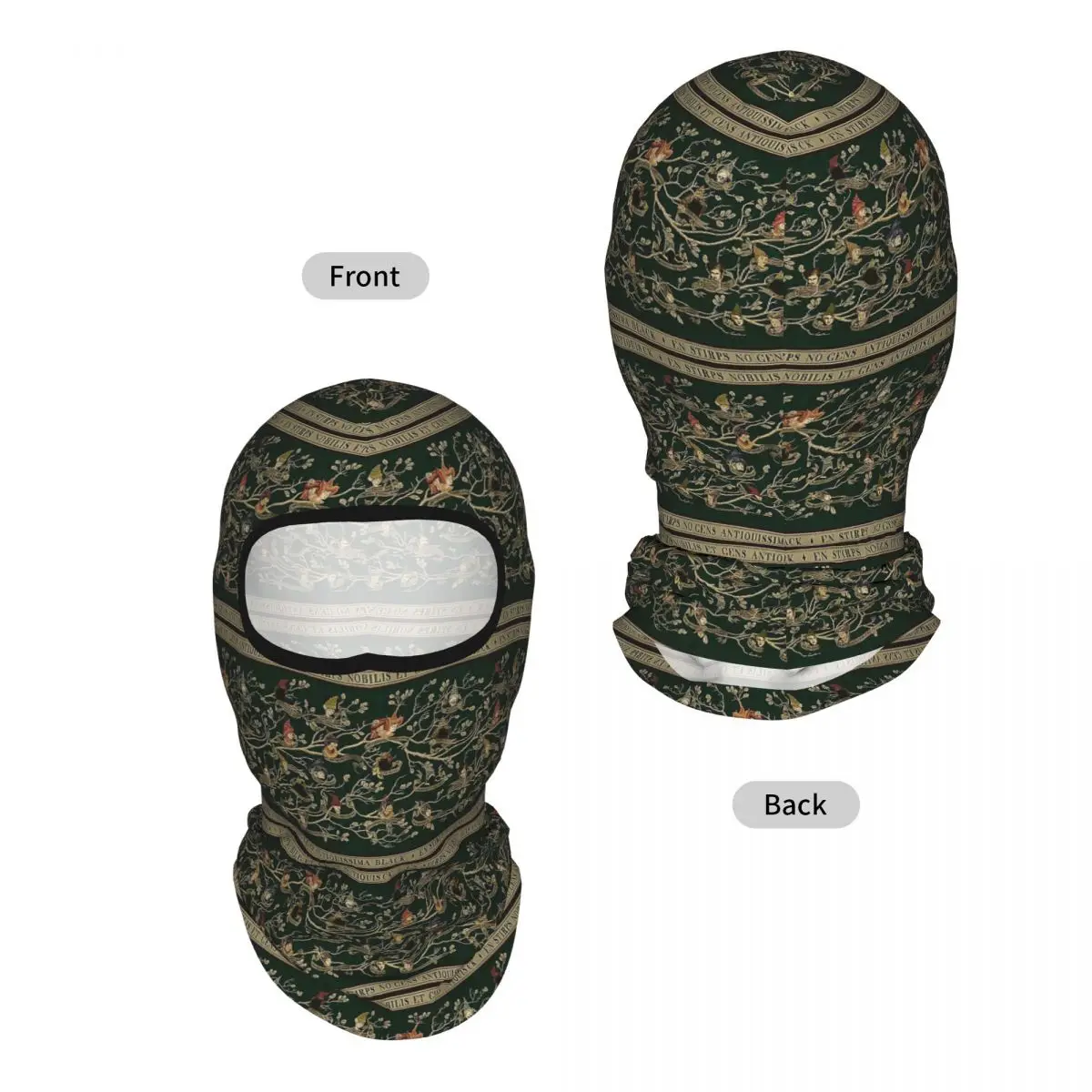 Noble House Of Black Family Breathable Thin Balaclava Full Face Mask Sun Protection Neck Gaiter For Motorcycle Fishing Outdoor