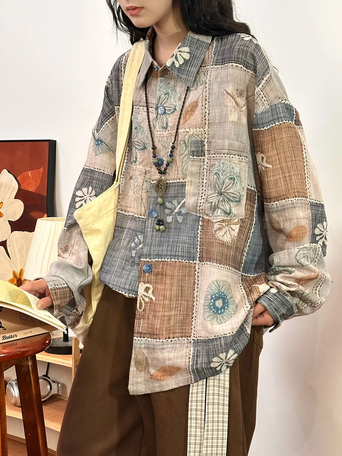 

Оригинальный женский повседневный топ Street Sle Long Sve из полиэфирного волокна, свободного кроя, дышащий, удобный, для ранней осени