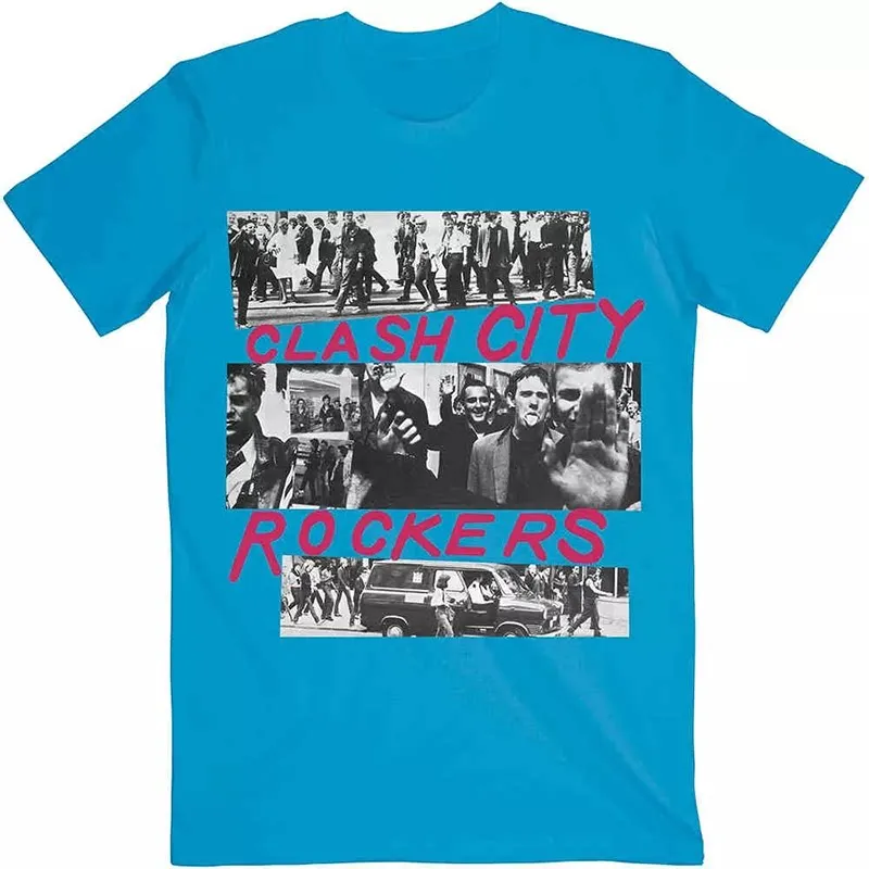 2026 The Clash Band - London Calling - Guitarist's Guitar Case - Rock Band Street Short-sleeved T-shirt