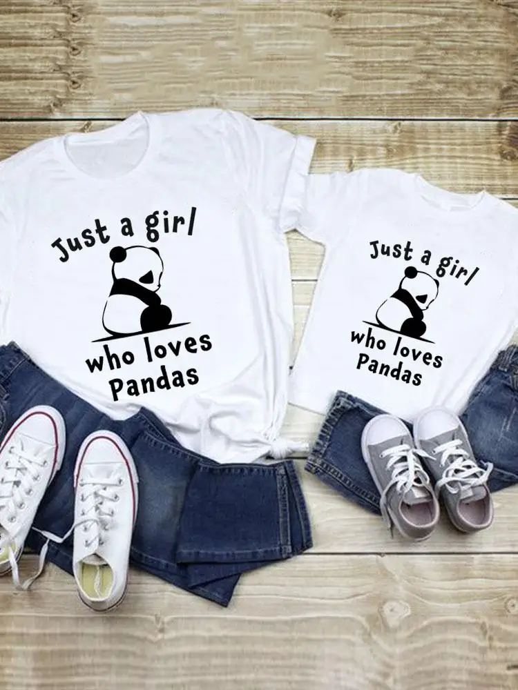 Coffee Cat Lovely 90s Tee Family Matching Outfits Women Kid Child Summer Mom Mama Mother Graphic T-shirt Clothes Clothing