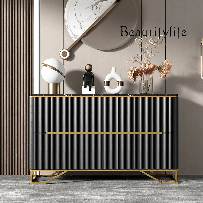 

Nordic Cream Style Sideboard Cabinet Modern Minimalist Home Entrance Cabinet