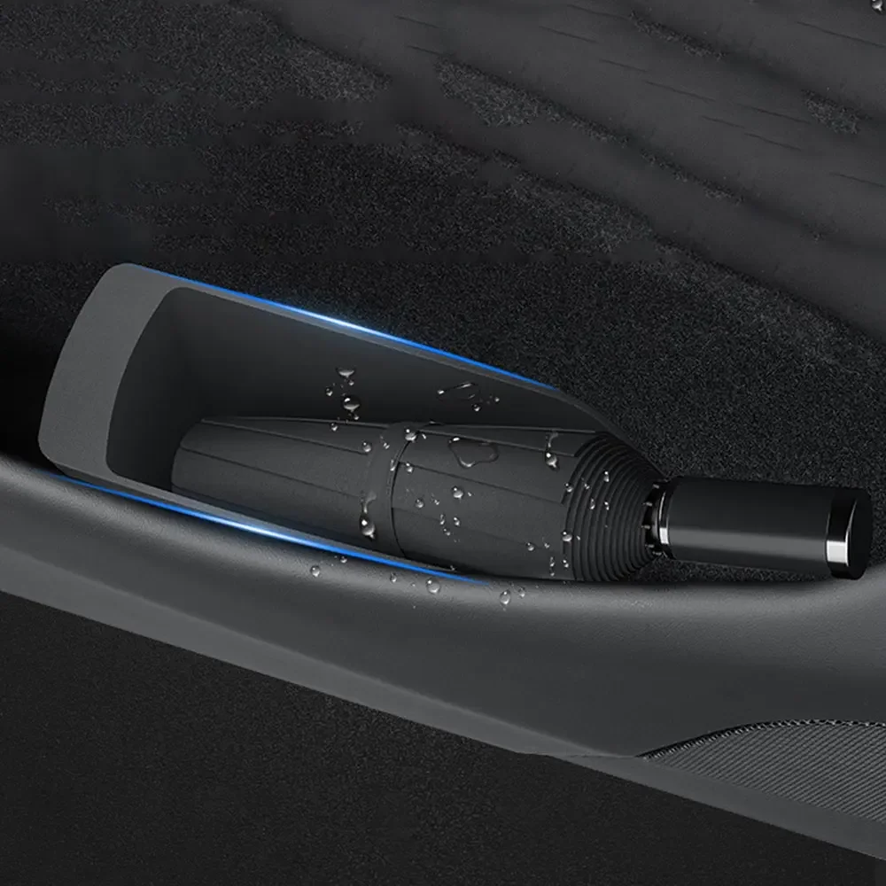 

For Model Y Juniper 2025 2026 Model 3 Highland 2024-2026 TPE Door Slot Storage Box Car Door Organizer Trays