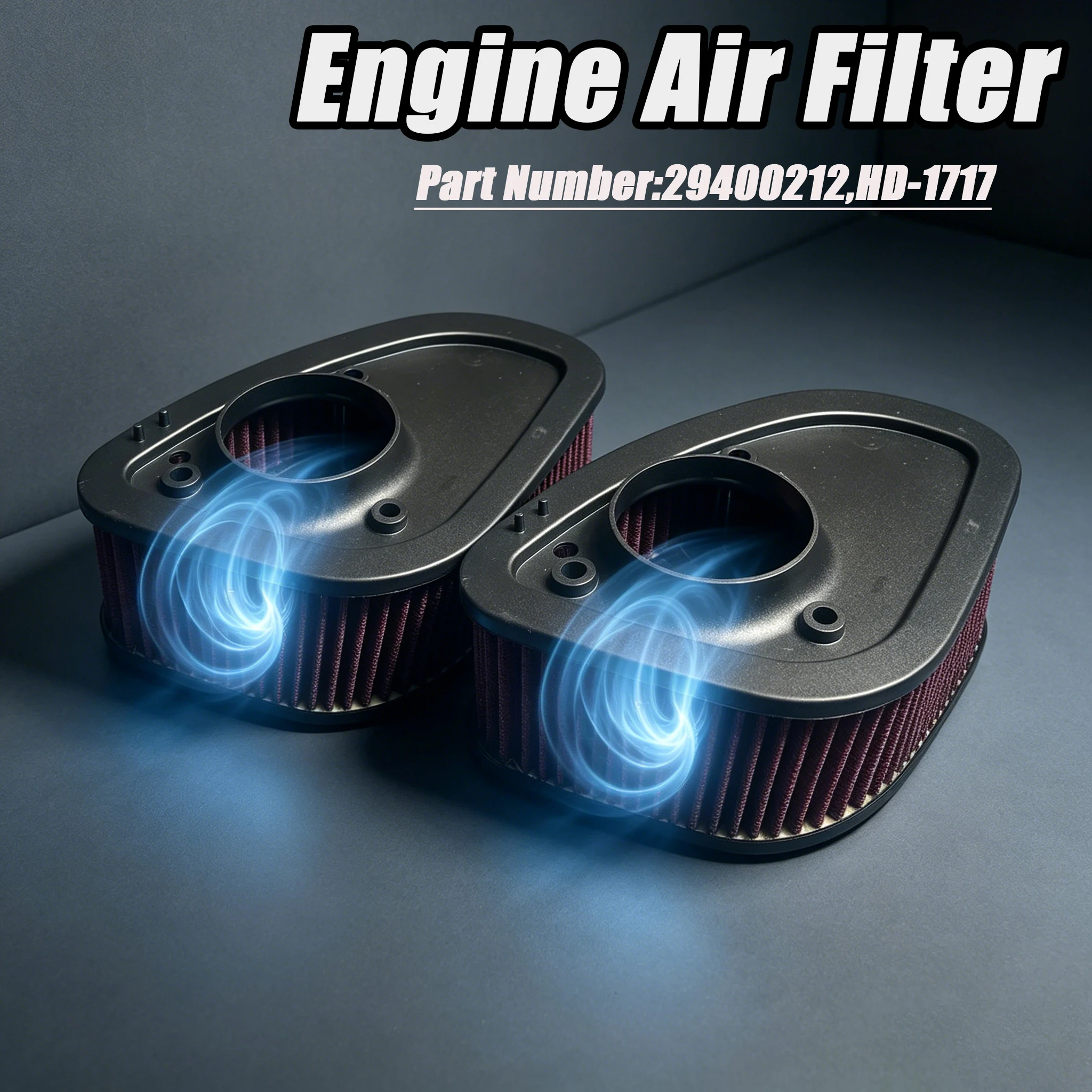 

2pcs Motorcycle Air Filter For Harley Road King Special Tri Glide Ultra Road Glide Limited High Flow Engine Air Intake Filter