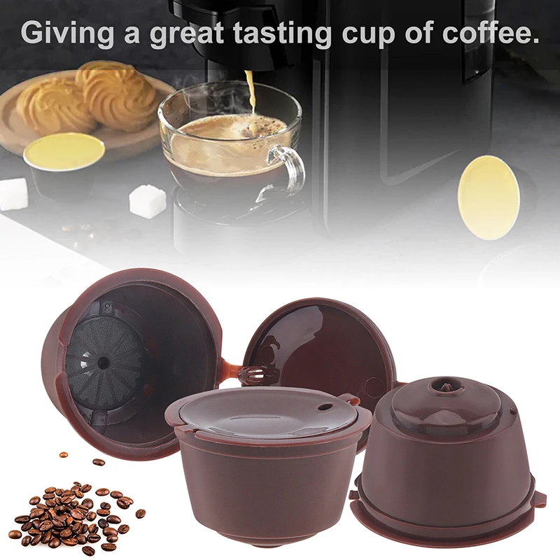 Coffee Capsule Refillable Reusable for Nespresso Coffee Machine Plastic Coffee Filter Pods Universal