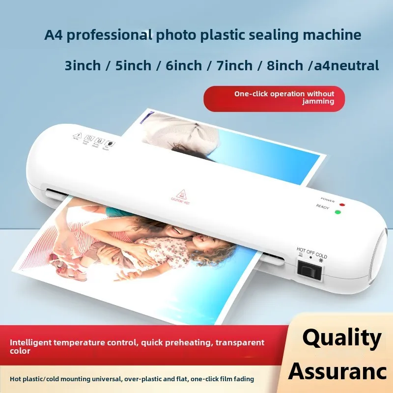 SL280 المنزل مكتب A4 المهنية آلة ختم البلاستيك الساخنة والباردة Lamming العالمي التسخين السريع صور وثيقة Laminat