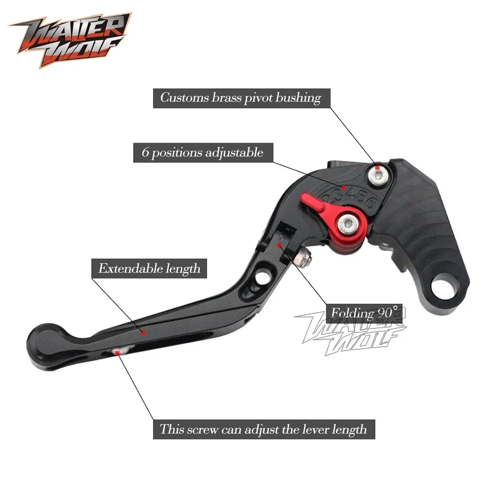 Folding Brake Clutch Levers For SUZUKI GSX S1000 F GSX-S1000F GSXS1000S 2022 2023 2024 Motorcycle Adjustable Extendable Handles