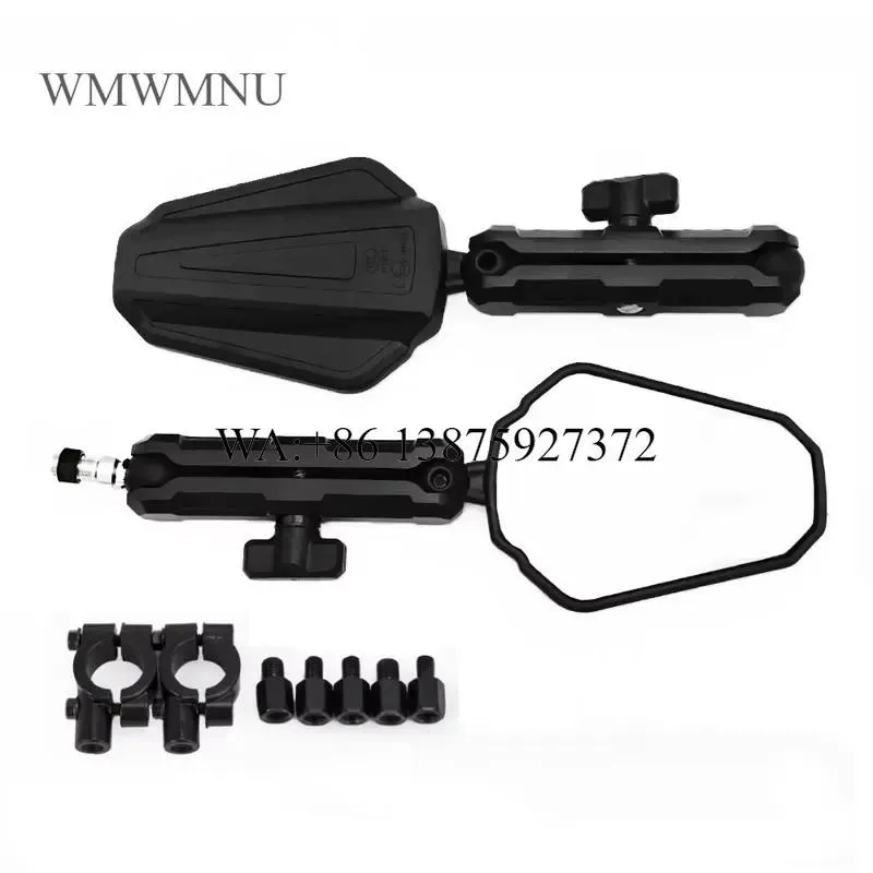 Wmwmnu for ADV Motorcycle Rearview Mirror Foldable Adjustable Adventure Westwind Off Road Wide View Handlebar Mirrors