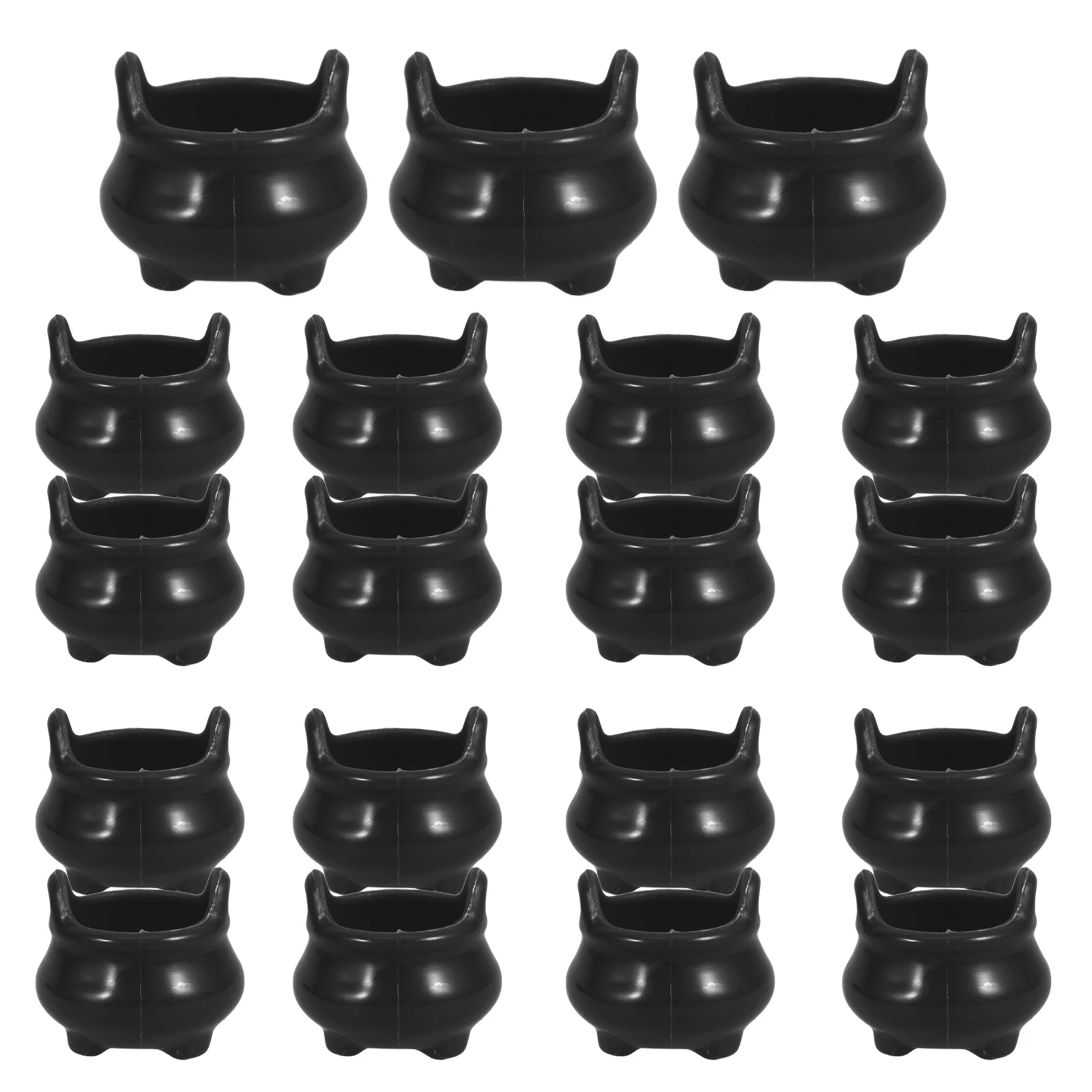 20 pièces Mini chaudron ornement chaudron pendentif Halloween Mini chaudron Halloween poupée maison décor Pots gonflables