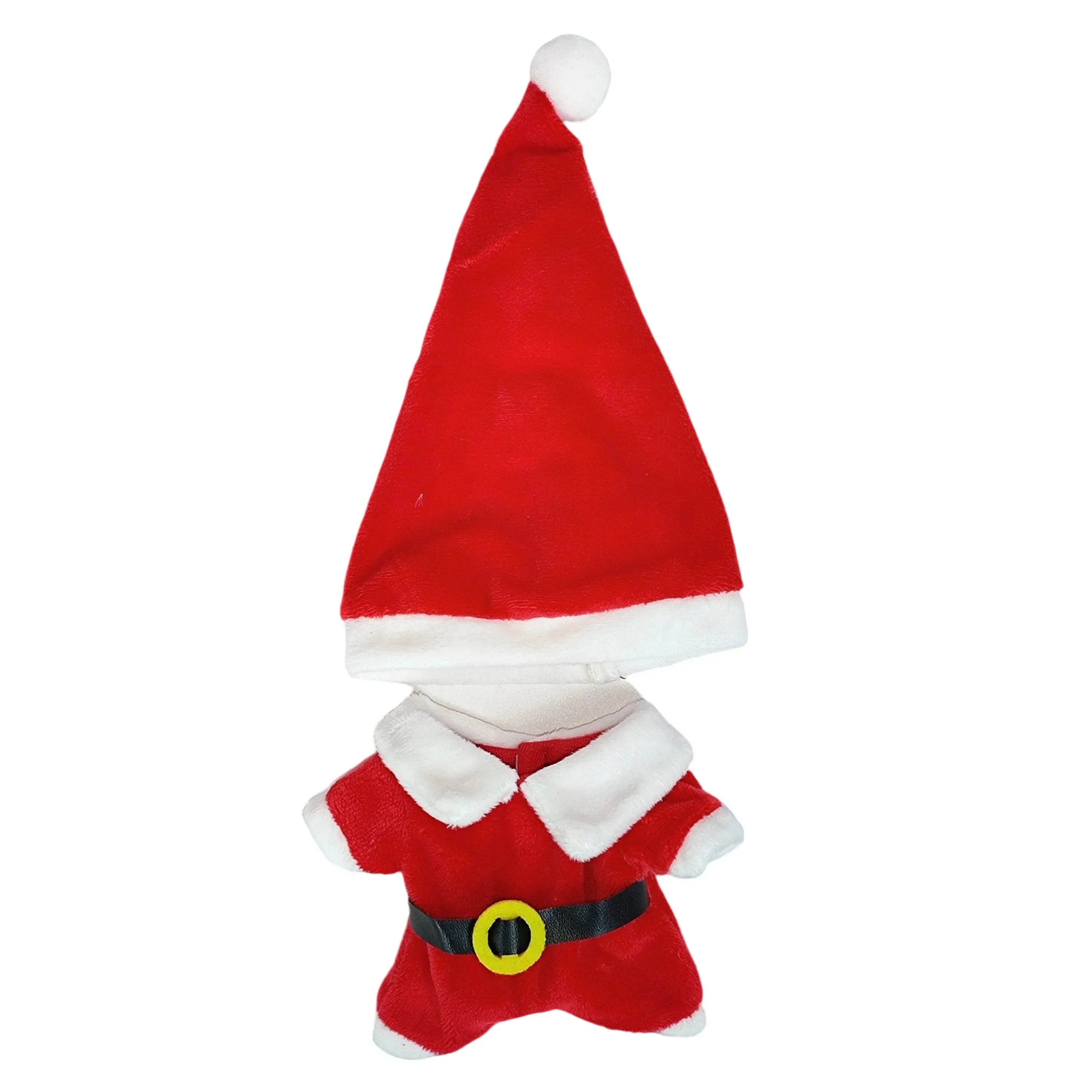 Colección de disfraces navideños de muñeca Labubu, gorro de Papá Noel, gorro a rayas con pompones, suéteres de punto, artículos de vestir para muñecas navideñas