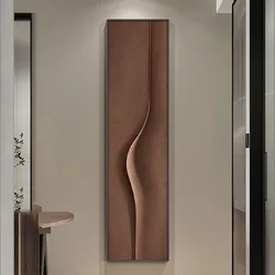 Modern Light Luxury Corridor Hanging Painting Interior Entrance Decoration Simple Abstract Long Strip Vertical LED Wall Lamp