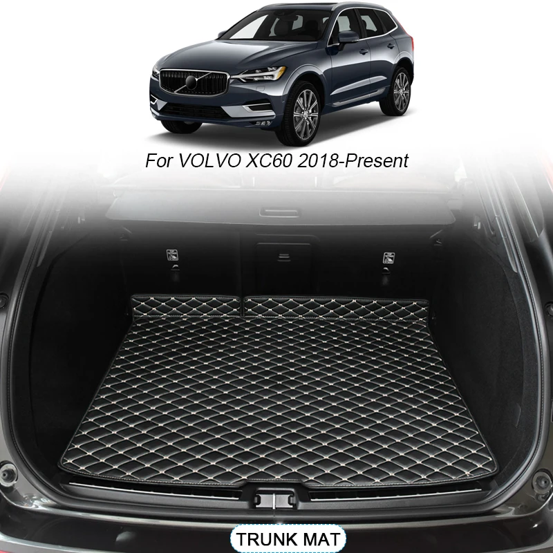 For VOLVO XC60 2018-2025 Custom Car Styling Trunk Main Mat Waterproof Anti Scratch Non-slip Protect Cover Internal Accessory