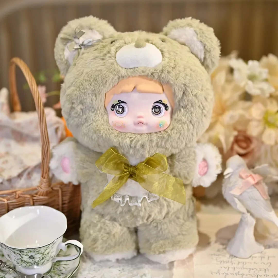 Genuino Nommi 400% 35 cm Goodnight Bear Series Nommi Vinile Decorazione della stanza della bambola Collezione di bambola Scatola misteriosa Giocattolo Kawaii Ragazza regalo