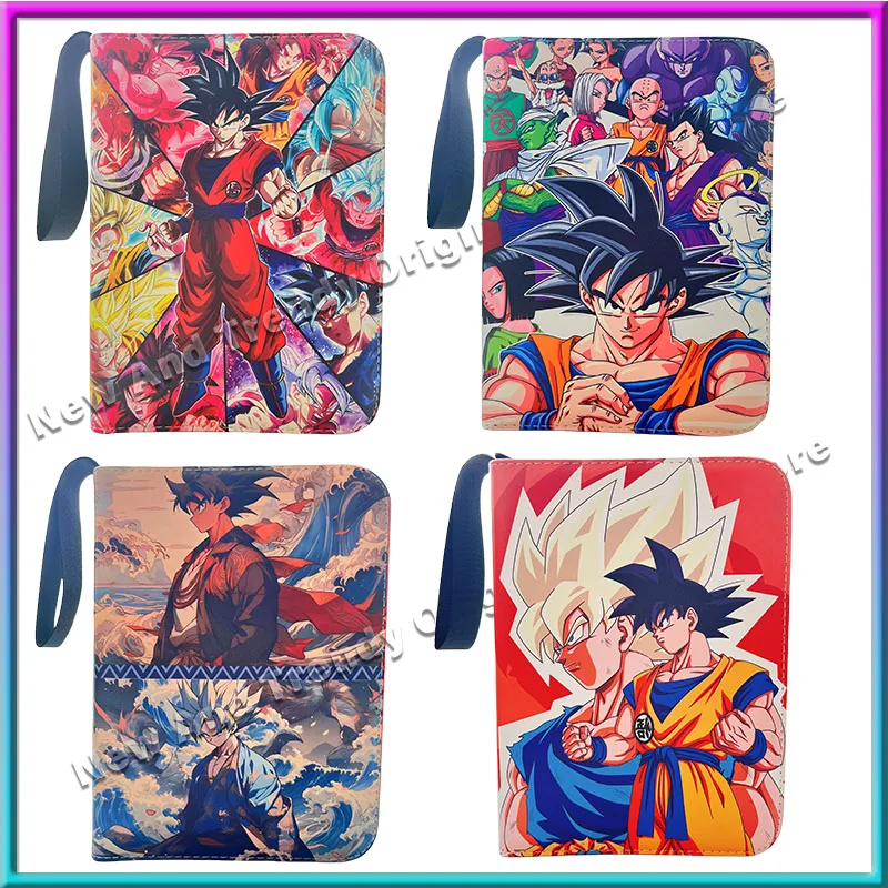 4/9 Grids Dragon Ball Card Album Game Collection Zipper Cards Storage Book Son Goku Vegeta Anime Game Card Collection Tool Gift