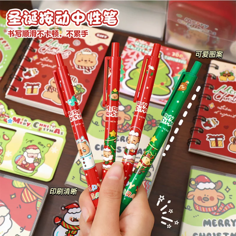 Kawaii Xmas Stationery Set Christmas Kids Gift Memo stickers Note Pad Student Stationery School Office Supplies