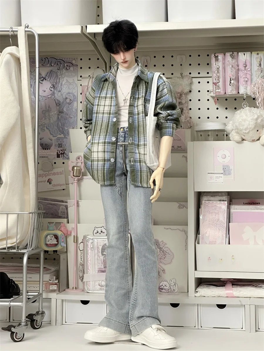 BJDドール服 Tシャツ おもちゃ 男の子 女の子 子供 ハンサムトップ キュートコート レッド グレー オールマッチ カジュアル ID75 1/4 ギフト ドールアクセサリー