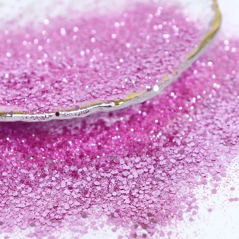 Icey Beauty 10ml Pink Purple Astringent Powder Nail Glitter Powder Gold Onion Powder PET Nail Glitter DIY Handmade Drip Glue