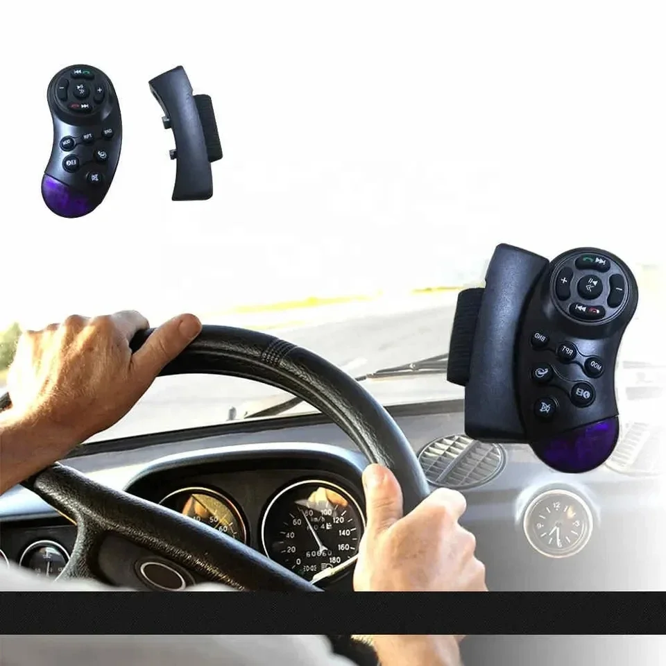 Universal Steering Wheel Button Remote Control Key Portable for Car Navigation DVD Multimedia Music Player Android Radio