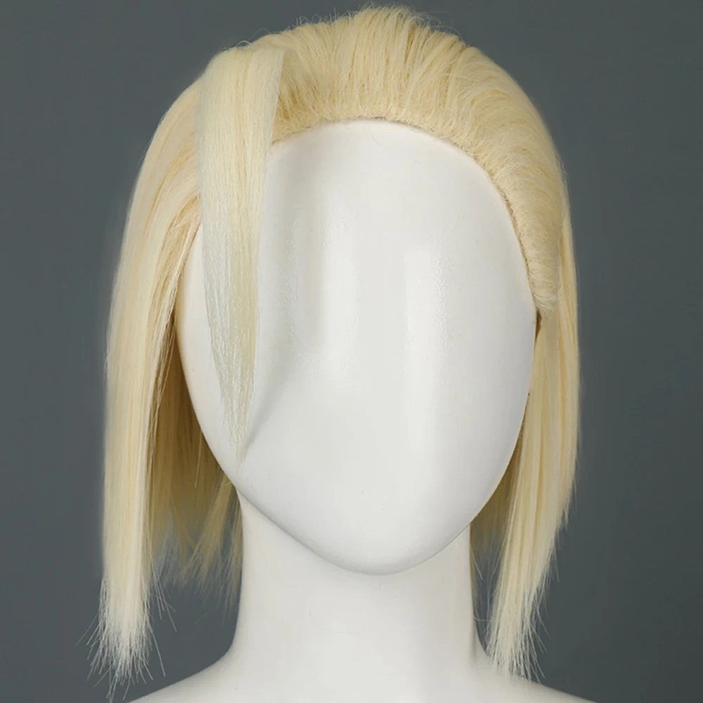 

Heat Resistant Fiber Short Straight Golden Cosplay Wig for Street Fighter 6 Cammy