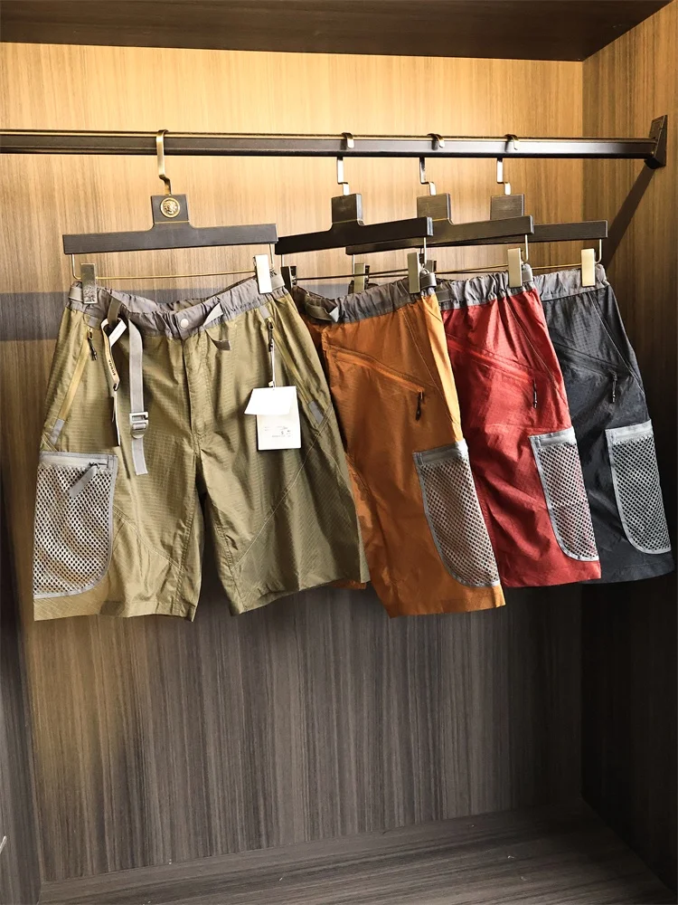 

Qui Dry Outdoor Mountain Series Мужская повседневная спортивная одежда с модными прямыми штанинами длиной пять четвертей, летняя спортивная одежда