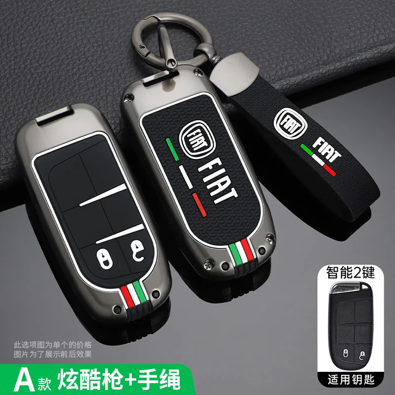 Car Remote Key Case Protector Cover Key Bag For Fiat Freemont Toro 500L 500X 2016 2017 2018 Dodge Jeep Chrysler Accessories