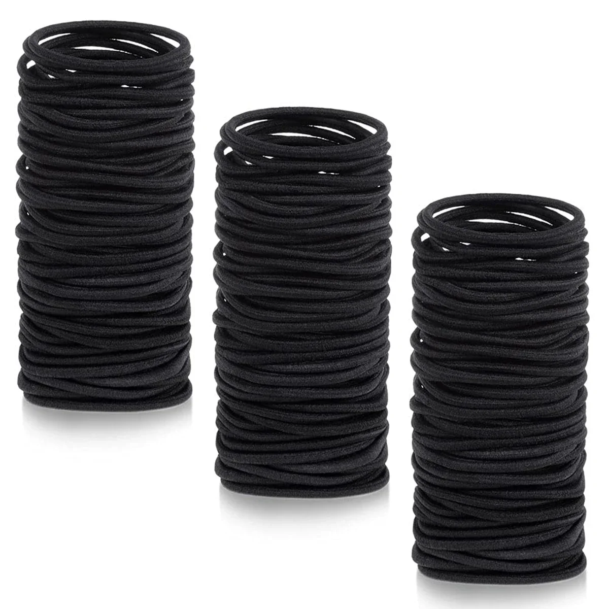 98/200 Uds. Elástico negro, lazos pequeños para el cabello, elásticos, bandas de goma para el cabello pequeñas, accesorios, coleteros para mujeres, niñas y bebés