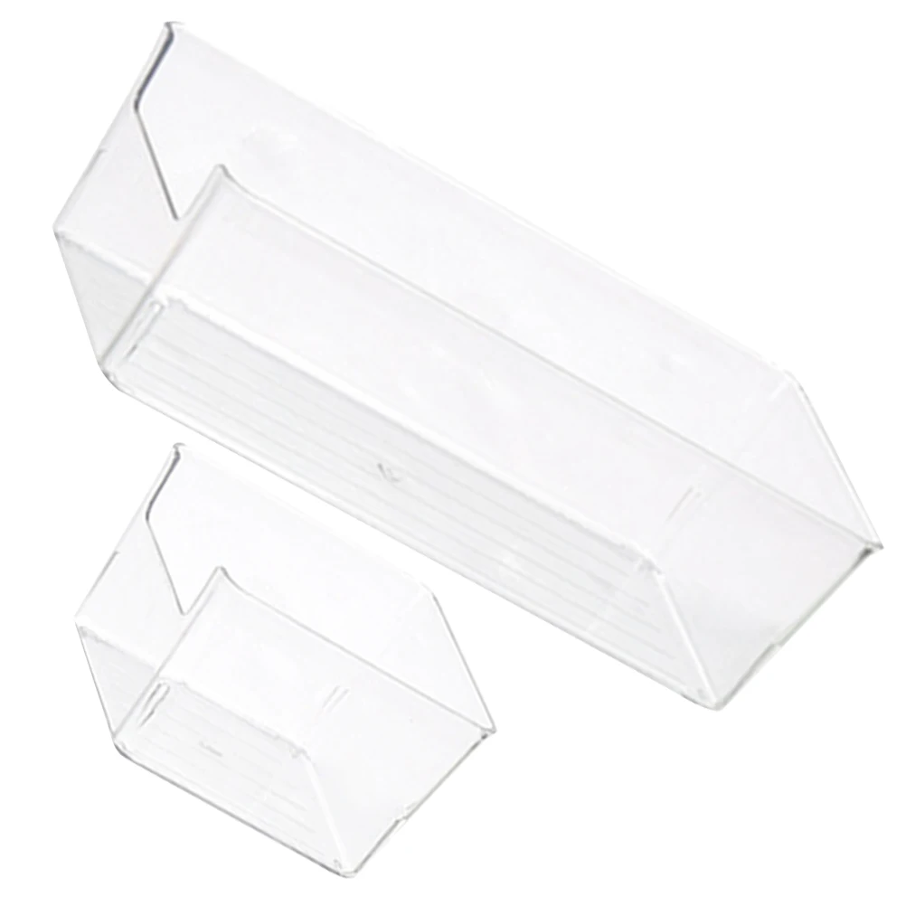 

2pcs Acrylic Storage Boxes Drawer Organizer Desk Wardrobe Office Classification Bins Closet Dividers Sorting Containers