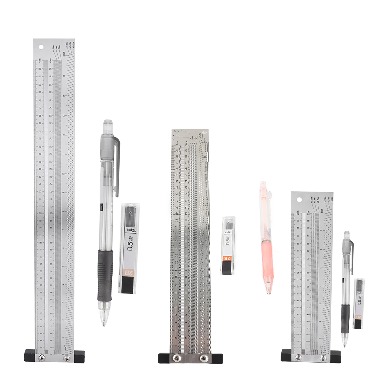 초정밀 마킹 눈금자 스테인레스 스틸 목공 스크라이빙 눈금자 게이지 도구 목공 마킹 라인 눈금자