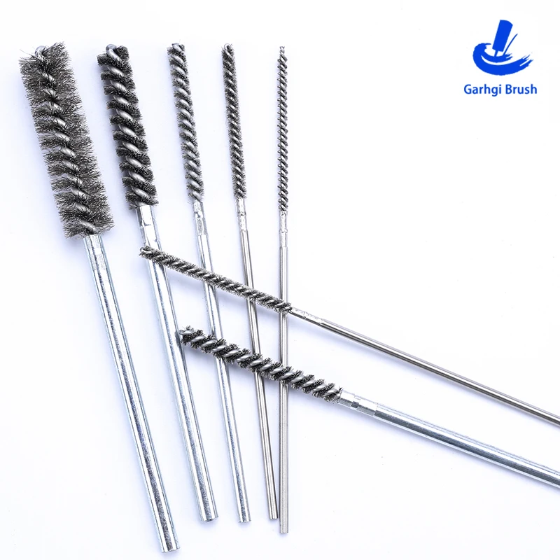 DIY Drill Brushes 50 x 150mm Stainless Steel Wire Tube Brush for Inner Diameter Deburring Polishing Cleaning Rust Removing