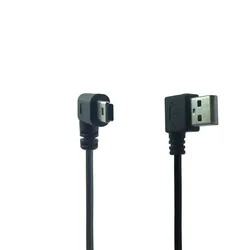 Mini USB Cable Right Angle 90 Male to Male USB to USB Cable Sync Data Charge 0.2m