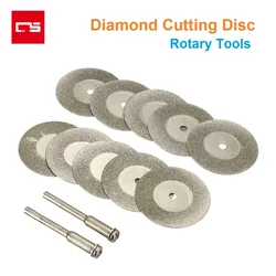 Disco de corte de diamante de 40mm, herramienta abrasiva recubierta, hoja de sierra rotativa, accesorios Dremel, Rueda de corte para Metal, piedra, carpintería