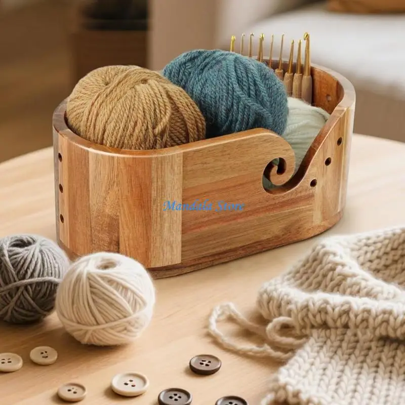 

U2JC Natural Pine Knitting Addition Planner with Protect for Home Security