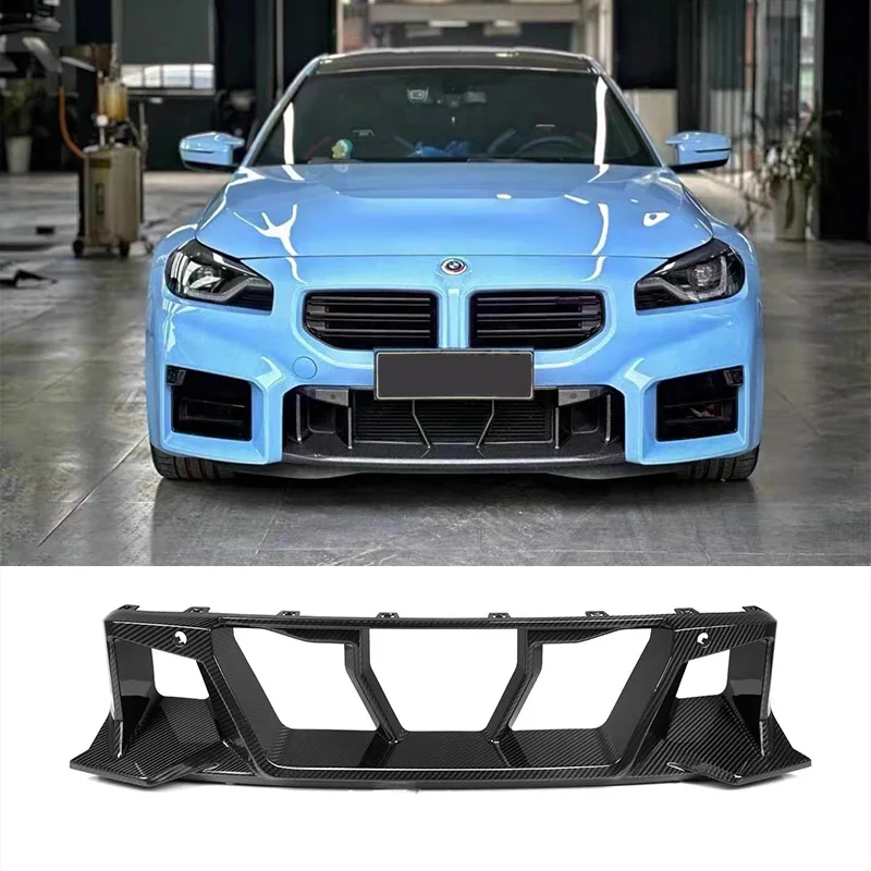 

Real Dry Carbon Fiber Front Center Bumper Grille Trim for BMW 2 Series G87 M2 2023-IN Low Bumper Grille Car Styling Parts