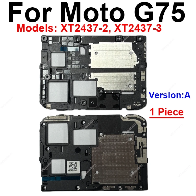Motherboard Cover For Motorola MOTO G75 XT2437-2,XT2437-3 Rear Mainboard Frame Shell Cover with Lens Frame Parts