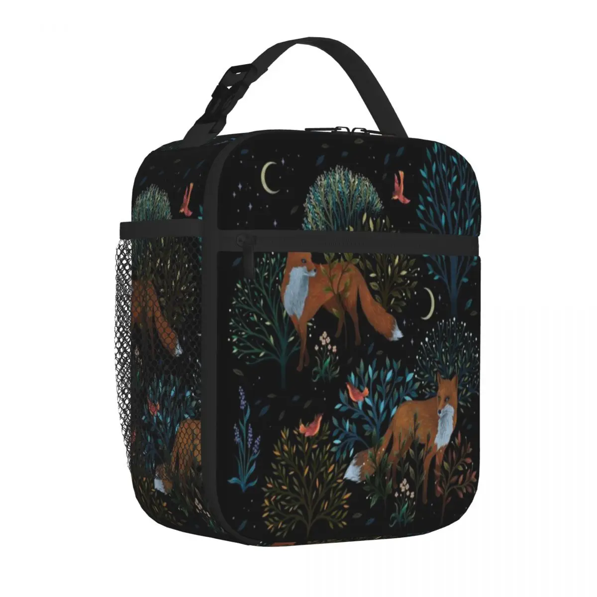 Bestselling Forest Fox Plant Print Work Lunch Bag Hospital Visiting Large Lunch Bag