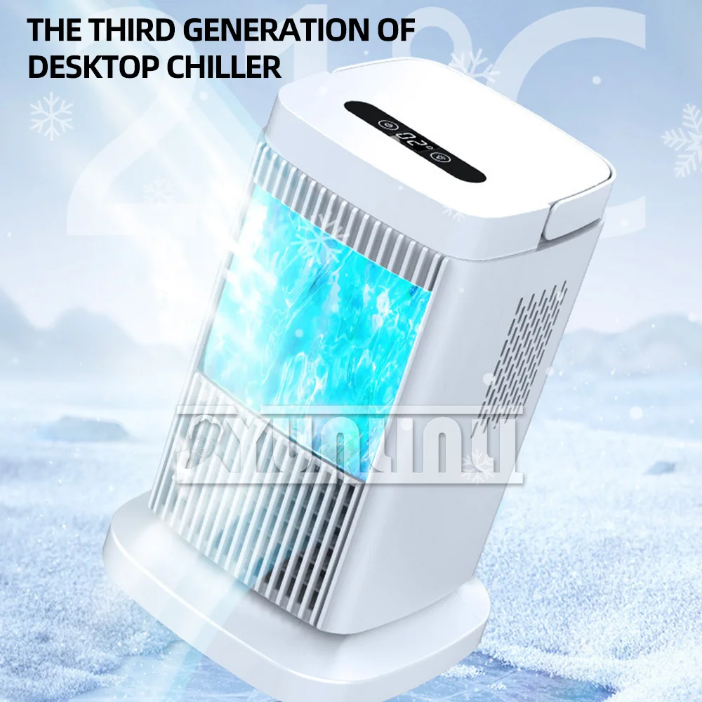 Portable Mini Air Conditioner Electric Cool Fan Home Silent Air Conditioning Without Adding Water Summer Climatiseur Maison