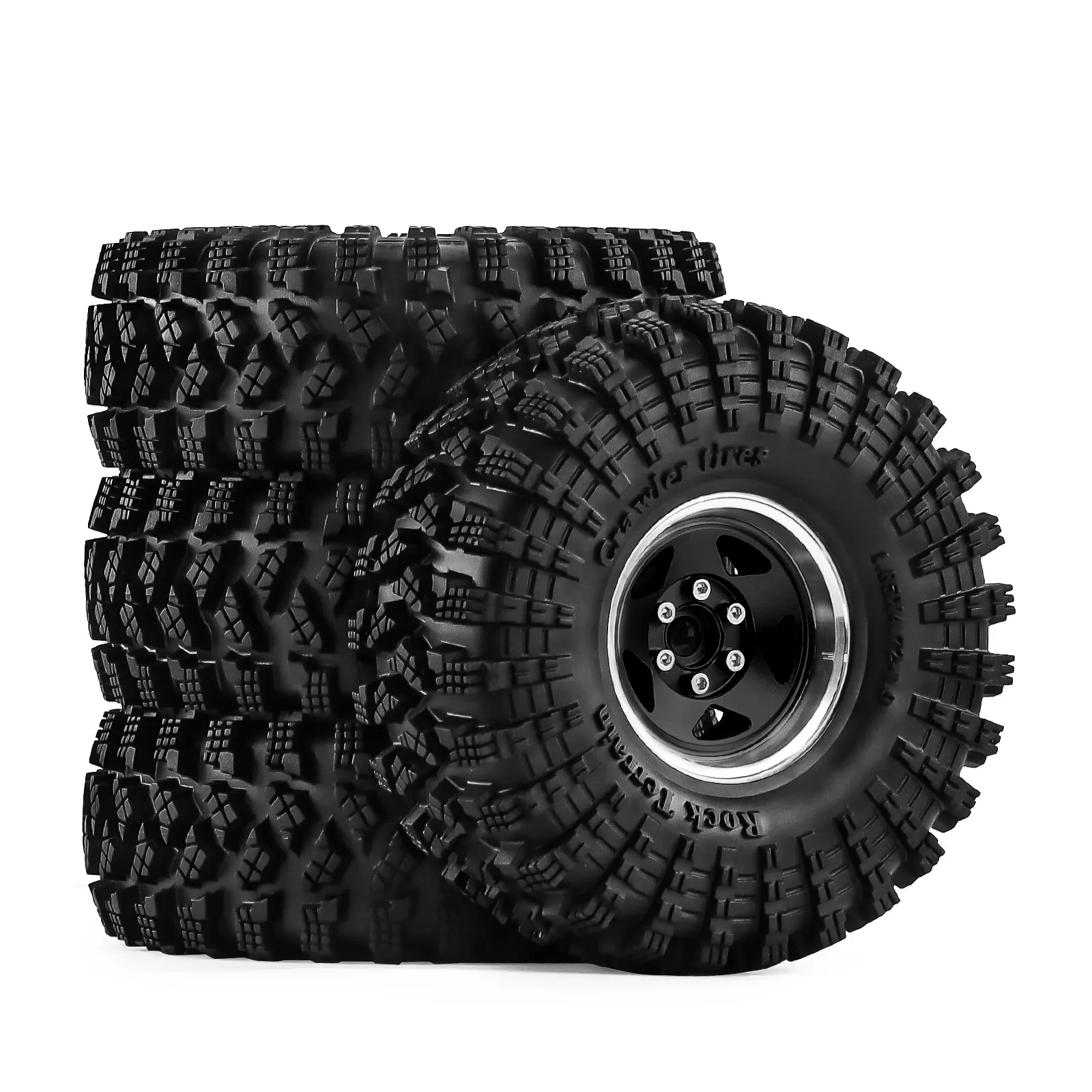 

Колеса и шины 1.9 Beadlock для радиоуправляемых краулеров 1/10 (Traxxas TRX4, Axial SCX10 II/III, Redcat Gen 8) – для бездорожья, грязи и камней