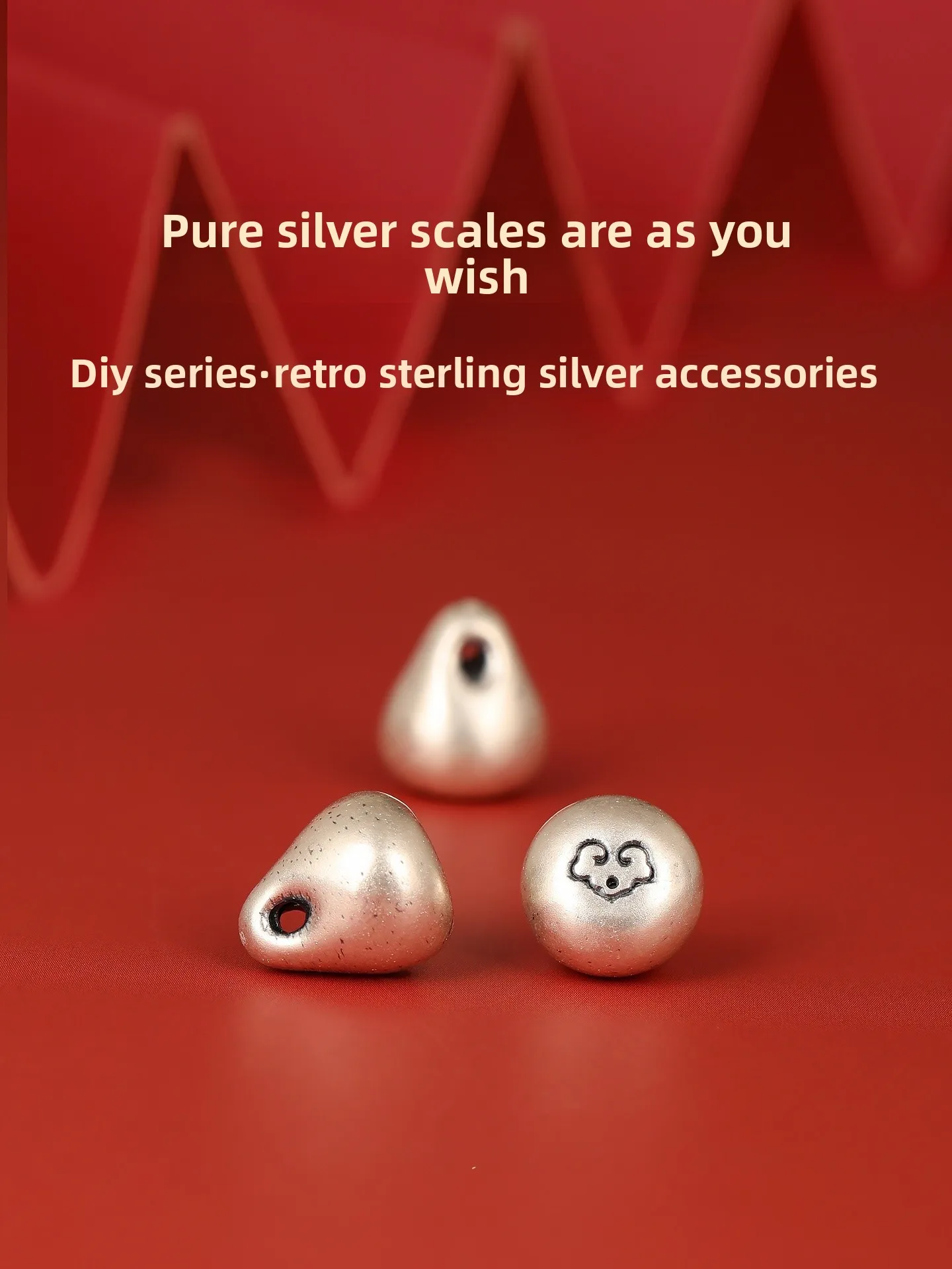 

Подвеска из чистого серебра, буддийские бусины, аксессуары для браслетов ручной работы, шармы, модные украшения, акценты из чистого серебра