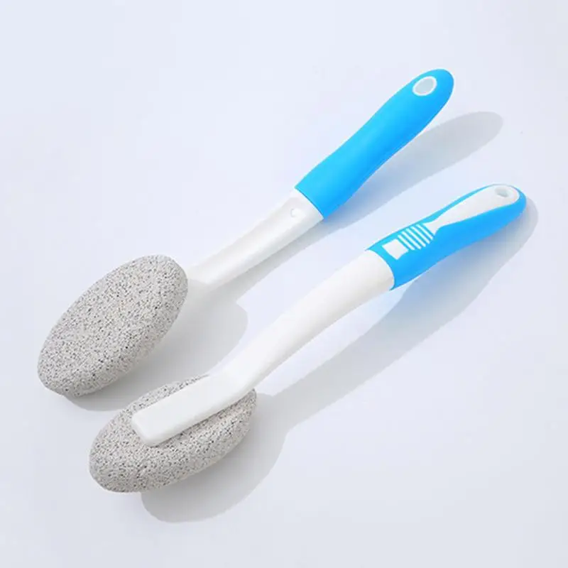 Pumice Stone Cleaning Brushes With Long Handle Hard Water Remover For Toilet Pumice Stone Toilet Cleaner Tool For Tiles Tub Sink