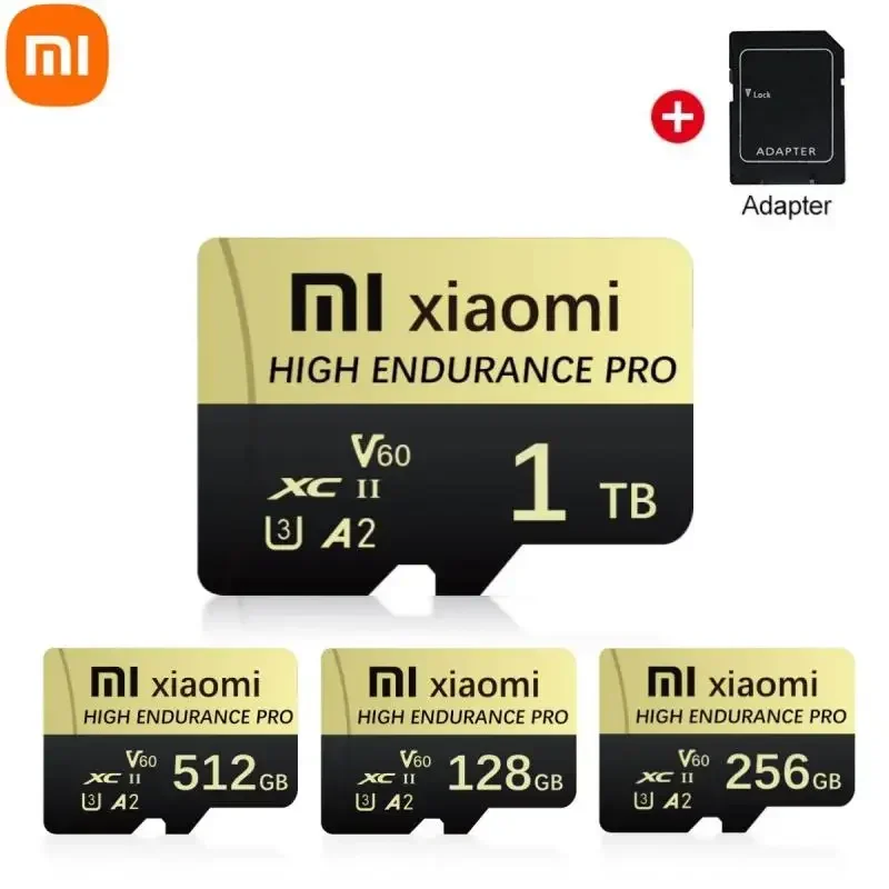 Original Mijia Xiaomi SD Card Class 10 Micro TF Flash Card 1TB 2TB Red & Black Memory Card 128 256GB for Mobile Phone PC Speaker