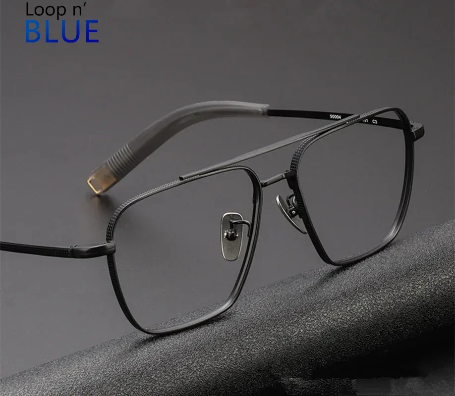 MEESHOW Oversize 153MM Pure Titanium Glasses Frame Men Pilot  Eyeglasses Women big Size Square Myopia Optical Eyewear Spectacle